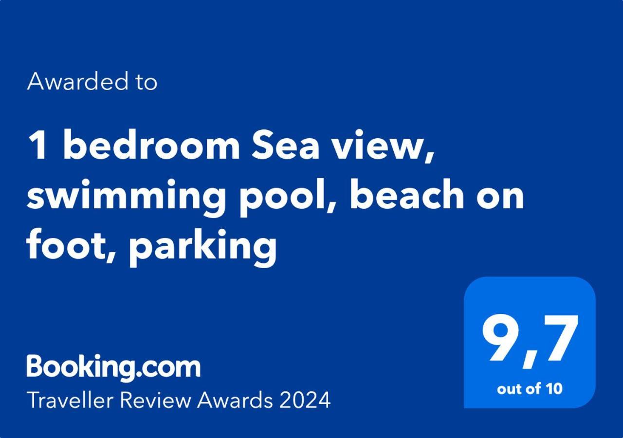 1 Bedroom Sea View, Swimming Pool, Beach On Foot, Parking Antibes Esterno foto